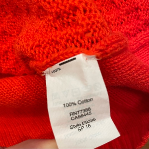 J. Crew Cableknit Orange Sweater Size Small - Picture 6 of 7